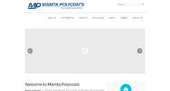 Desktop Screenshot of mamtapolycoats.com